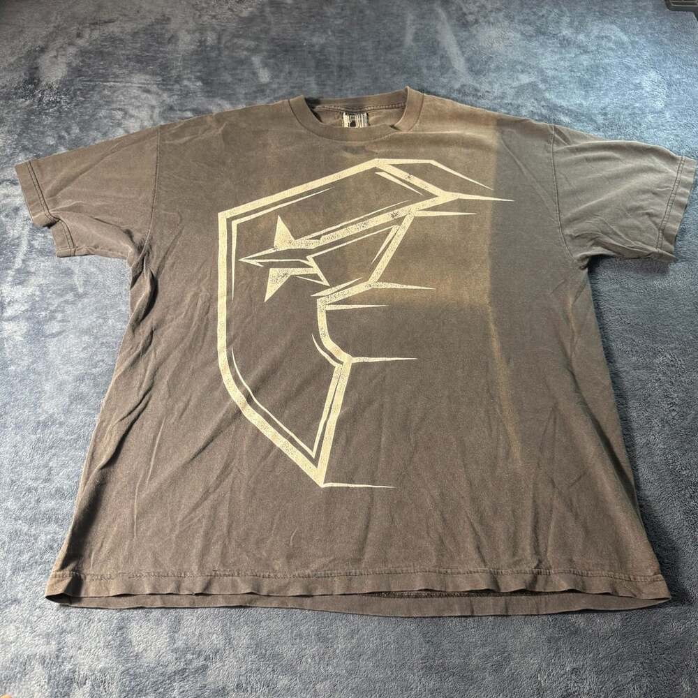 Vintage Famous Stars and Straps T-Shirt Black Big Logo Men's XL Skate Y2K